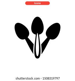 spoon icon isolated sign symbol vector illustration - high quality black style vector icons

