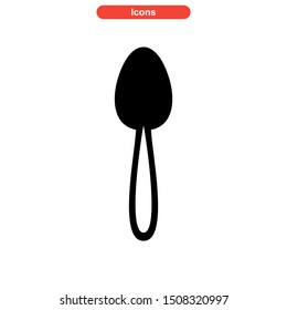 spoon icon isolated sign symbol vector illustration - high quality black style vector icons
