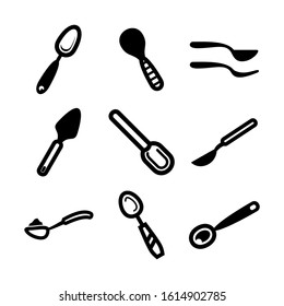 spoon icon isolated sign symbol vector illustration - Collection of high quality black style vector icons
