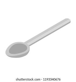 Spoon icon. Isometric of spoon vector icon for web design isolated on white background