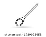 spoon icon. Kitchen appliances for cooking Illustration.