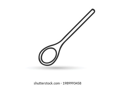 spoon icon. Kitchen appliances for cooking Illustration.