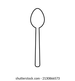 Spoon icon in line style