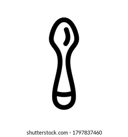 Löffelsymbol oder Logo einzeln auf Zeichen, Vektorgrafik - hochwertige Vektorsymbole in schwarzem Stil
