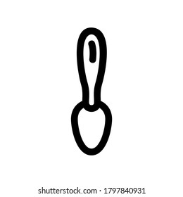 spoon icon or logo isolated sign symbol vector illustration - high quality black style vector icons
