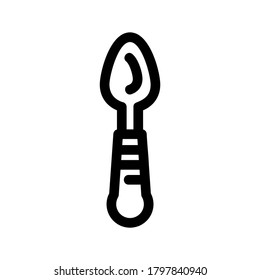 spoon icon or logo isolated sign symbol vector illustration - high quality black style vector icons
