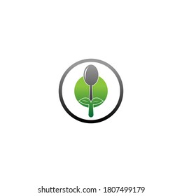 Spoon icon logo vector design