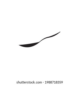 Spoon icon logo vector illustration design 
