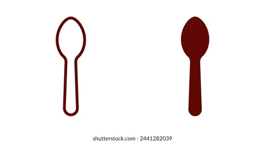 Spoon icon. for mobile concept and web design. vector illustration