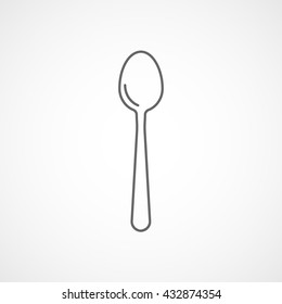 Spoon Icon On White Background