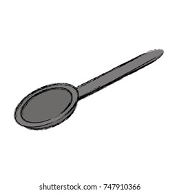 spoon icon over white background vector illustration