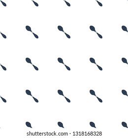spoon icon pattern seamless white background. Editable filled spoon icon. spoon icon pattern for web and mobile.