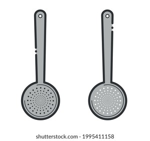 Spoon icon to remove frying from pan
