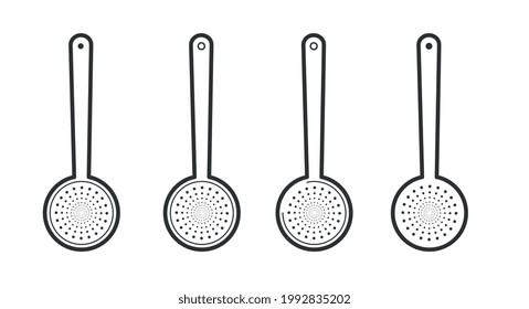 Spoon icon for removing fried food