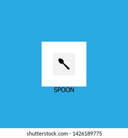 spoon icon sign signifier vector