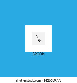 spoon icon sign signifier vector