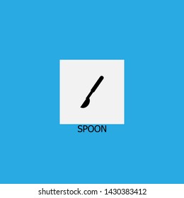 spoon icon sign signifier vector