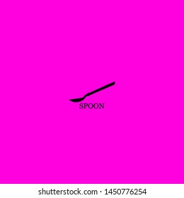 spoon icon sign signifier vector
