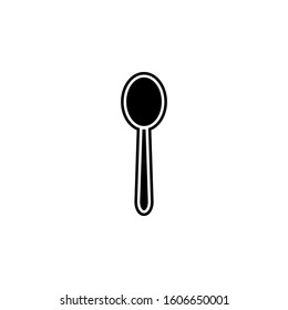 a spoon icon. Simple glyph, flat vector of kitchen icons for ui and ux, website or mobile application
