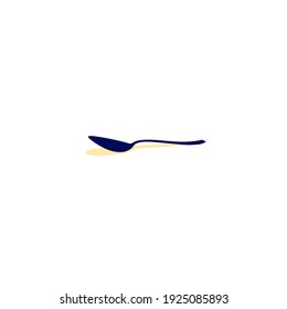 Spoon icon simple, object sign, vector illustration
