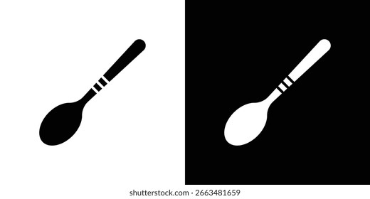 Signo del símbolo del icono de la cuchara, Vector, eps 10