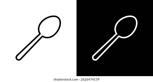 Spoon icon symbol template for graphic and web design