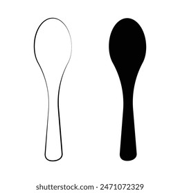 Spoon icon, Spoon Symbol vector. Spoon flat sign design. Spoon symbol pictogram. Vector illustration. Eps file 132.