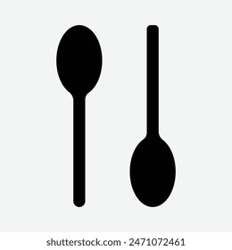 Spoon icon, Spoon Symbol vector. Spoon flat sign design. Spoon symbol pictogram. Vector illustration. Eps file 122.