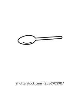 Spoon icon Thin line art collection