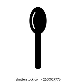 Löffelsymbol in trendiger Vektordesign-Illustration