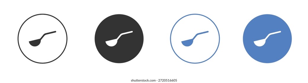 Colección de ilustración de arte de Clip de Vector de icono de cuchara