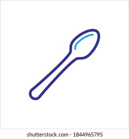 Löffelsymbol Vektorfarbdesign