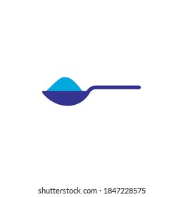 spoon icon, vector, color style design