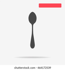 Spoon icon.  Vector concept illustration for design.