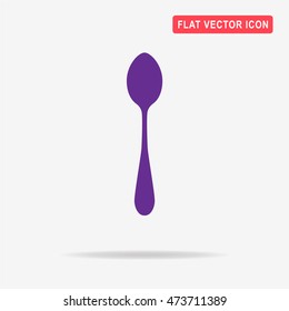 Spoon icon.  Vector concept illustration for design.