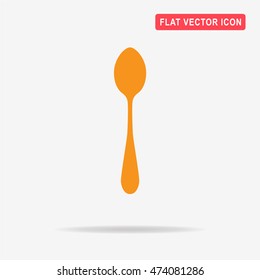 Spoon icon.  Vector concept illustration for design.