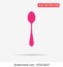 Spoon icon.  Vector concept illustration for design.