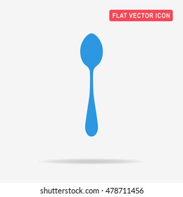 Spoon icon.  Vector concept illustration for design.