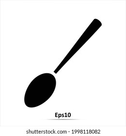 Icono de Cuchara. Ilustración vectorial. Eps10