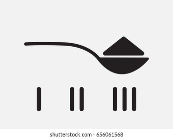 Spoon, icon, vector illustration of Eps10
