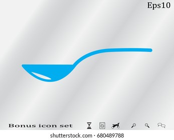 Spoon, icon, vector illustration of Eps10