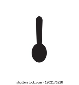 spoon icon vector. kitchen gyph style