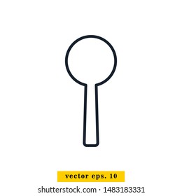 Spoon Icon Vector Logo Design Template