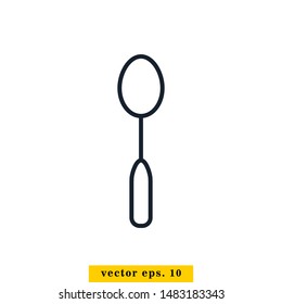 Spoon Icon Vector Logo Design Template