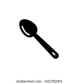 Spoon icon vector on white background