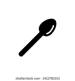 Spoon icon vector on white background