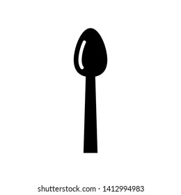Spoon icon vector on white background