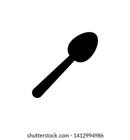 Spoon icon vector on white background