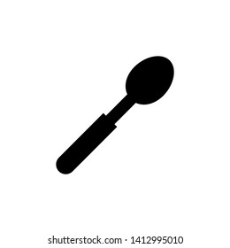 Spoon icon vector on white background