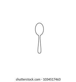 spoon icon vector outline